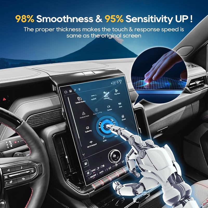 LFOTPP For Yukon 2025 Screen Protector - Compatible with Yukon (Elevation/AT4/Denali/AT4 Ultimate/Denali Ultimate) 16.8 inch Touchscreen Ultra-tough Anti-Scratch - 2NANO* - Image 4